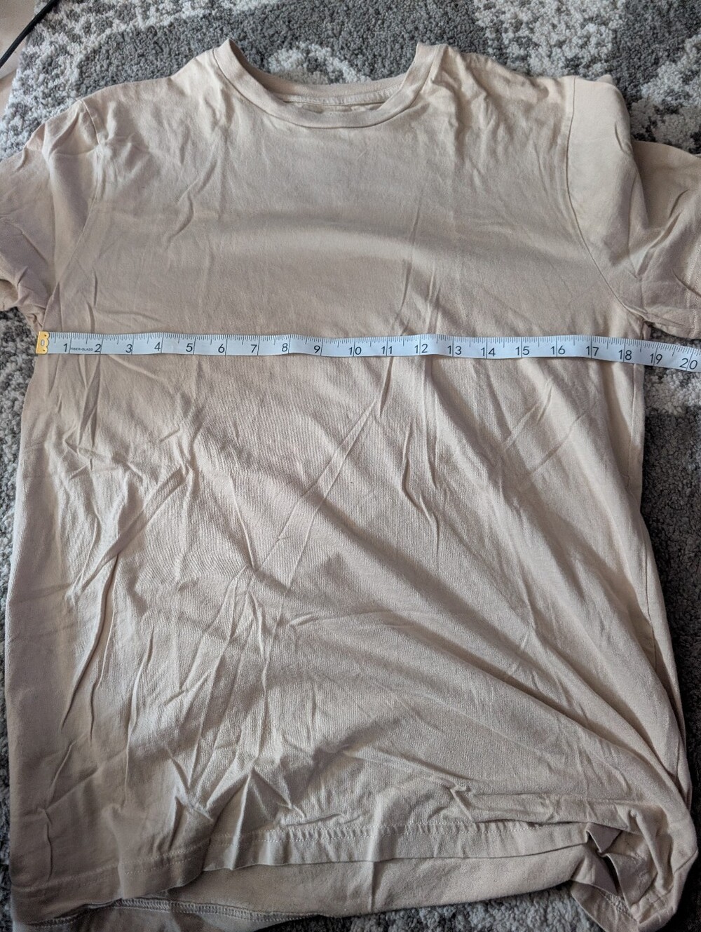 H&M Neutral Beige Basic Tee - Picture 3 of 5